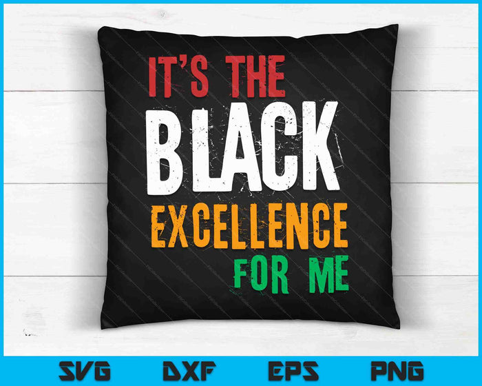 Black Excellence Afro Black Pride Afrikaanse zwarte geschiedenis Mont SVG PNG digitale snijbestanden