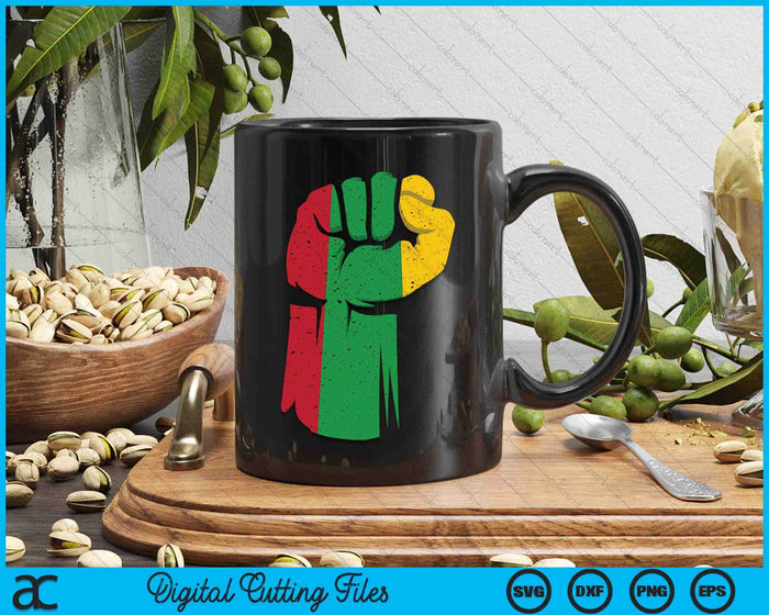 Black Fist African American Pride Black History Month SVG PNG Digital Printable Files