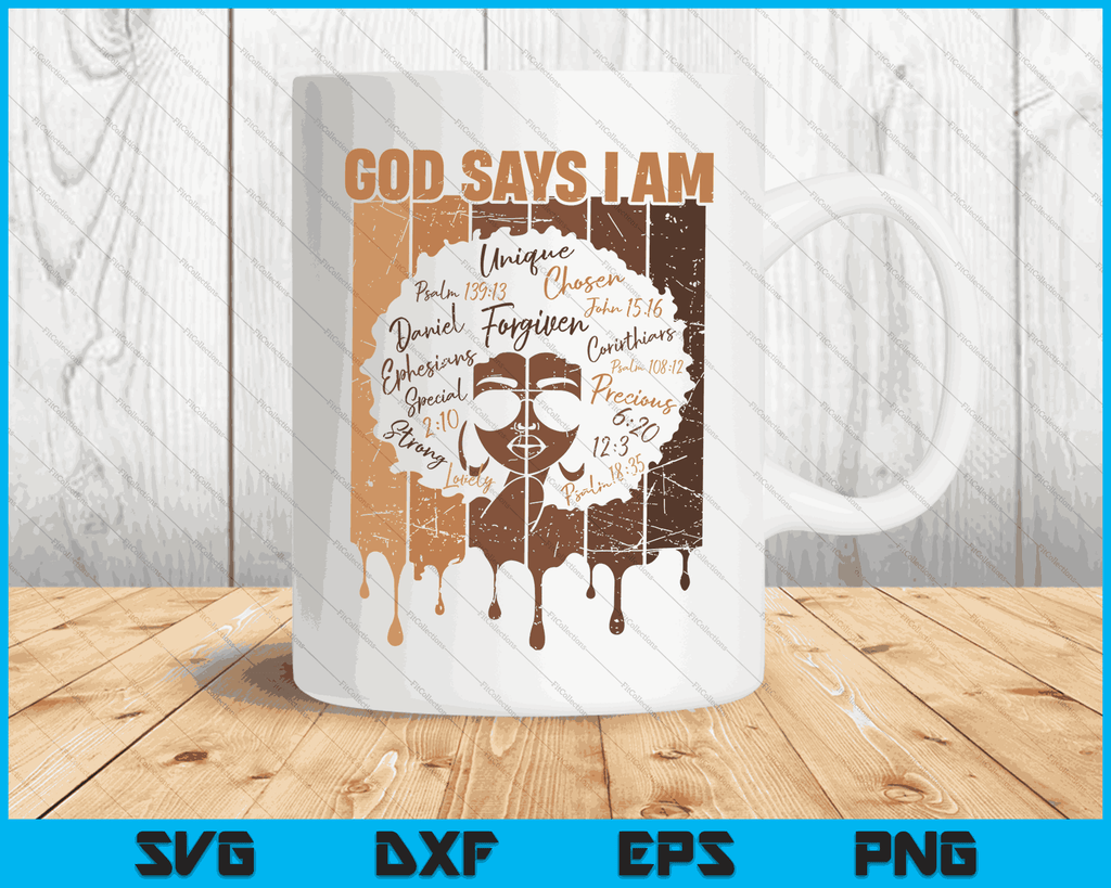 Black Girl God Says I Am Black Melanin History Month Pride Svg Files Creativeusarts 6217