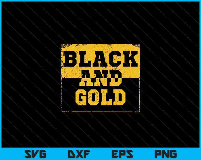 Black Gold Game Day Group for High School Football SVG PNG Digital Cutting Files