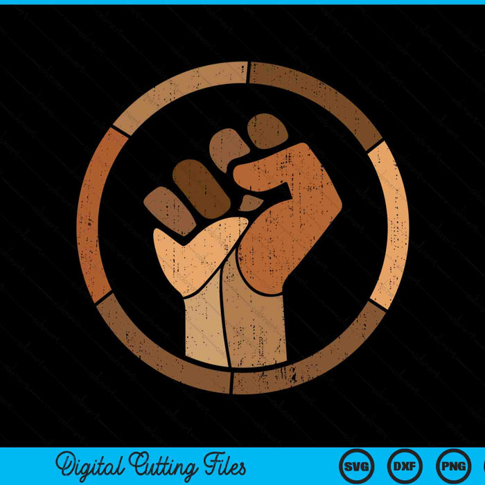 Black history melanin fist African pride SVG cut file