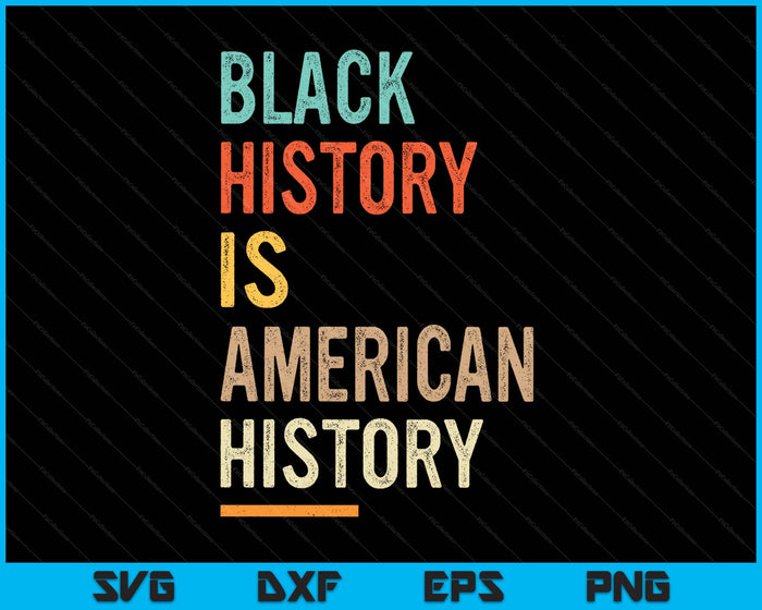 Black History Month Black History Is American History SVG PNG Digital Printable Files