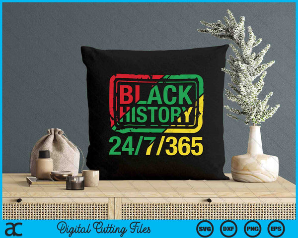 Black History Period 365 Days SVG PNG Digital Printable Files