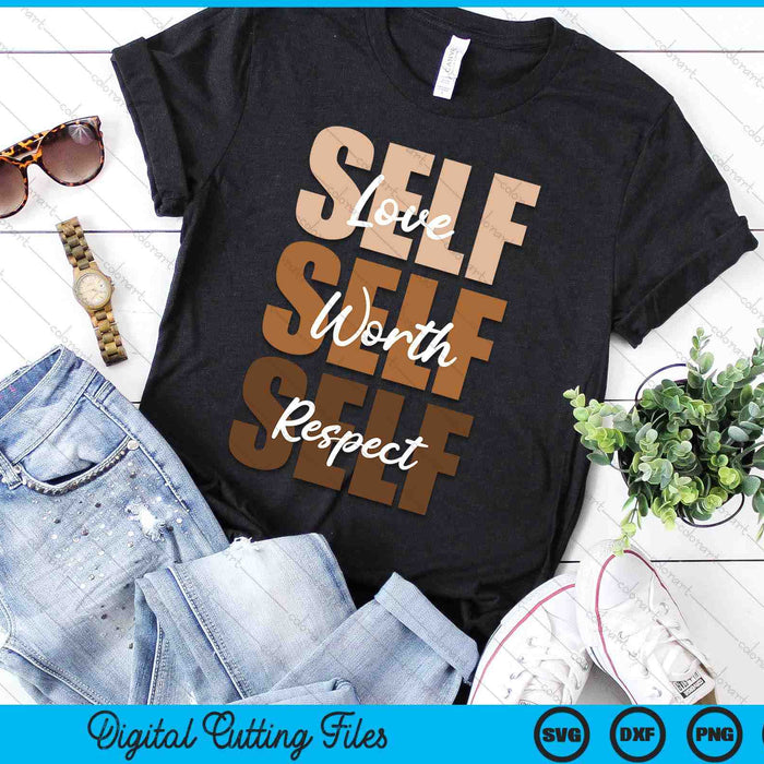Black History Self-ish-X3 Brown Color Graphic SVG PNG Digital Printable Files