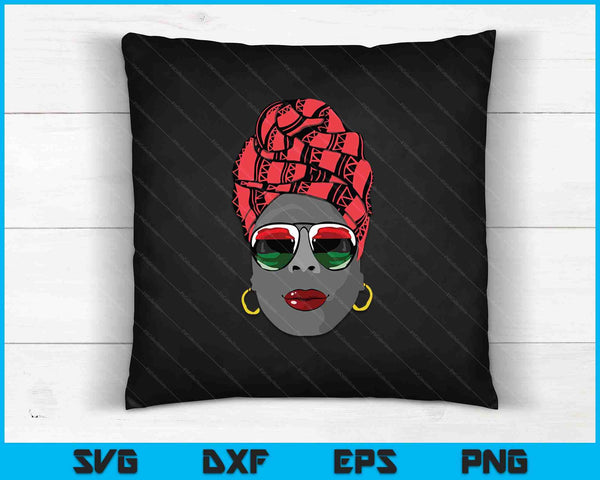 Historia Negra Mujeres Dope Queen SVG PNG Cortando Archivos Imprimibles