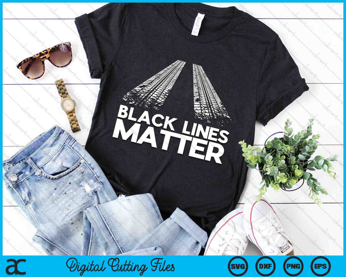 Black Lines Matter! Drift Car Guys Funny Racing SVG PNG Digital Cutting Files