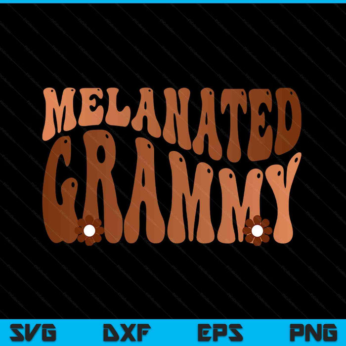 Black melanated grammy Black History Month SVG cut file