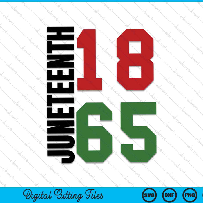 Black Proud African American for Juneteenth 1865 SVG PNG Digital Cutting Files