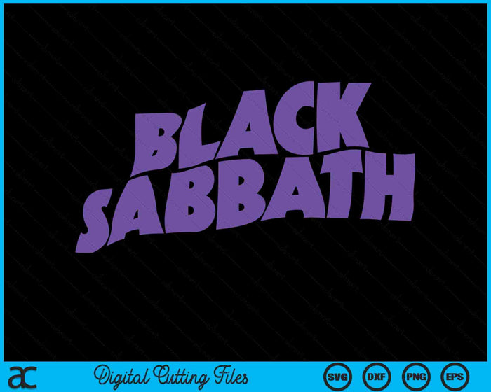 Black Sabbath Purple Logo SVG PNG Archivos de corte digital