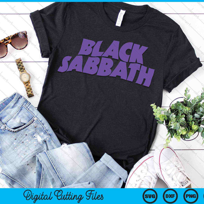 Black Sabbath Purple Logo SVG PNG Digital Cutting Files