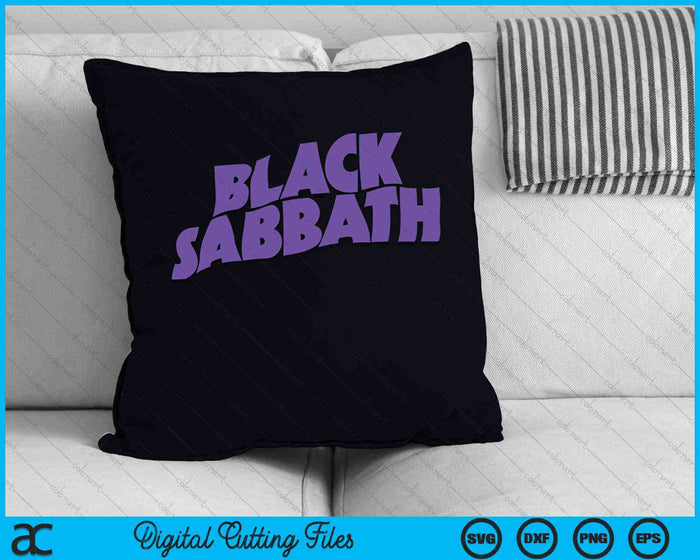 Black Sabbath Purple Logo SVG PNG Archivos de corte digital