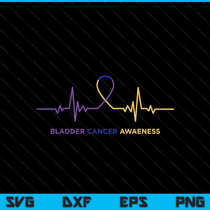 Bladder cancer awareness SVG cut file