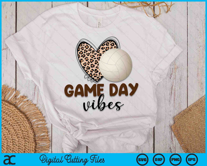 Gebleekte volleybal spel dag Vibes volleybal moeder Leopard SVG PNG digitale afdrukbare bestanden