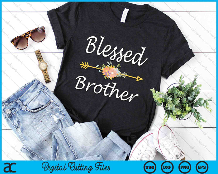 Blessed Brother Vintage SVG PNG Digital Cutting Files