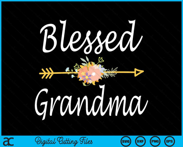 Blessed Grandma Vintage SVG PNG Digital Printable Files