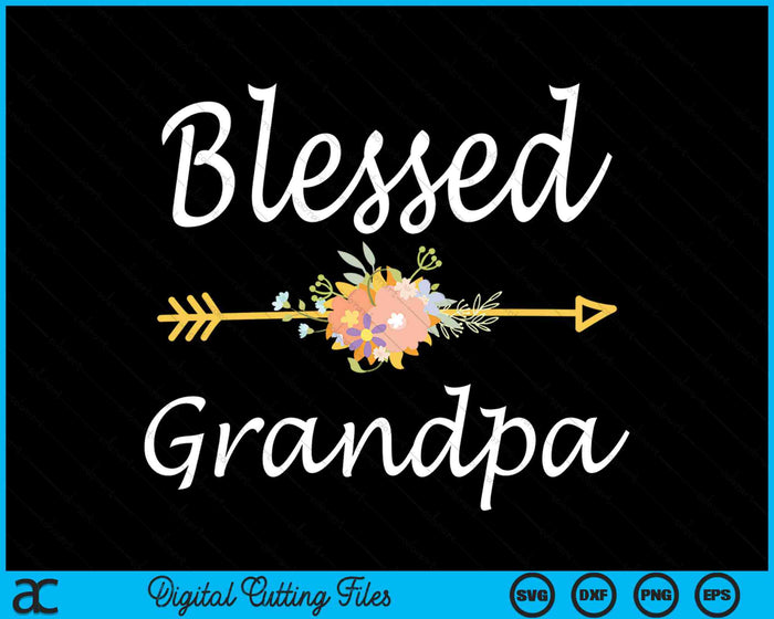 Blessed Grandpa Vintage SVG PNG Digital Cutting Files