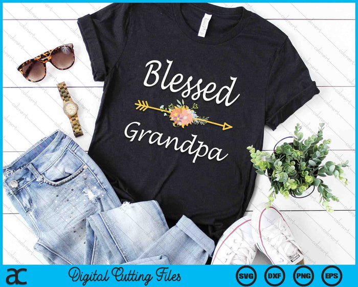 Blessed Grandpa Vintage SVG PNG Digital Cutting Files