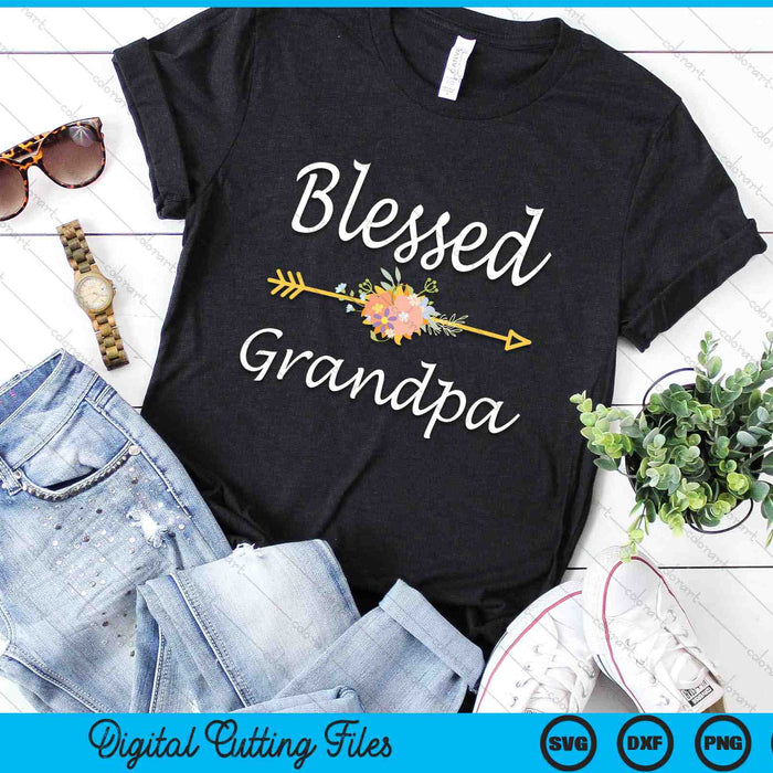 Blessed Grandpa Vintage SVG PNG Digital Cutting Files