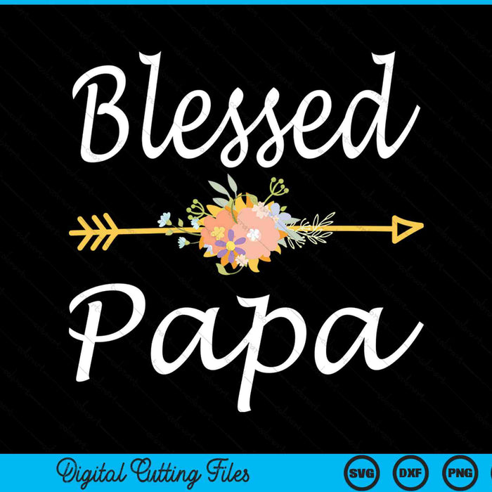 Blessed papa vintage SVG cut file