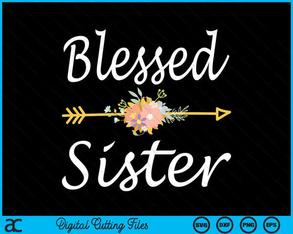 Blessed Sister Vintage SVG PNG Digital Cutting Files