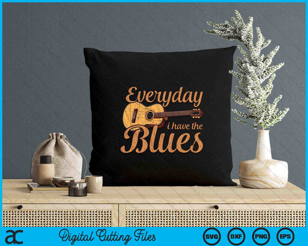 Blues Music Band Lover Vintage Guitar Teacher Funny Blues SVG PNG Digital Printable Files