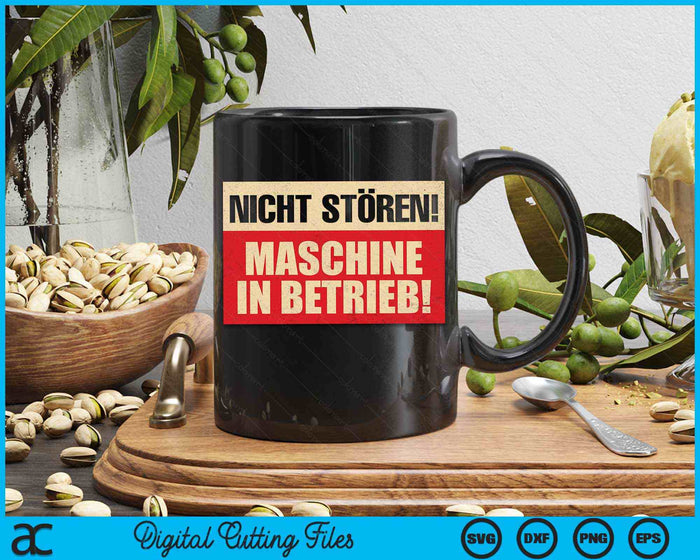 Bodybuilding spier niet storen machine in werking SVG PNG digitale snijbestanden