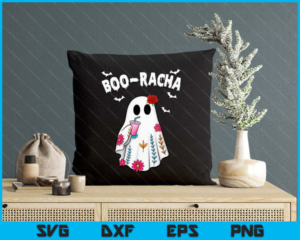 Boo-Racha Funny Halloween Ghost Boo Jee Ghost For Halloween SVG PNG Digital Printable Files