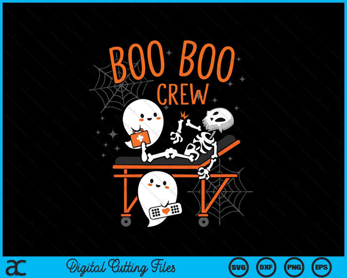 Boo Boo Crew Ghost Doctor Paramedic EMT Nurse Halloween SVG PNG Digital Cutting Files