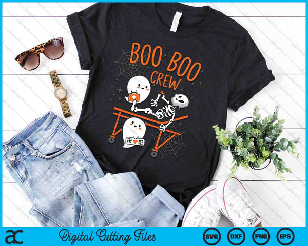 Boo Boo Crew Ghost Doctor Paramedic EMT Nurse Halloween SVG PNG Digital Cutting Files