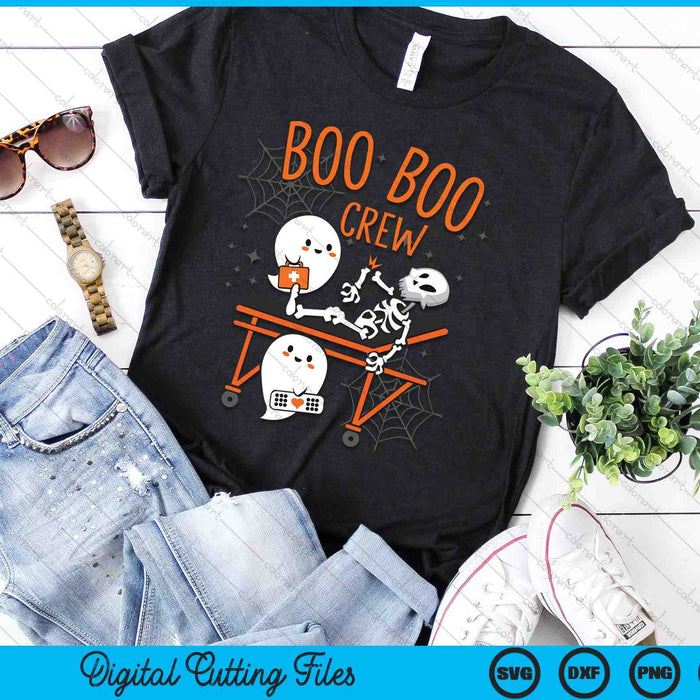 Boo Boo Crew Ghost Doctor Paramedic EMT Nurse Halloween SVG PNG Digital Cutting Files