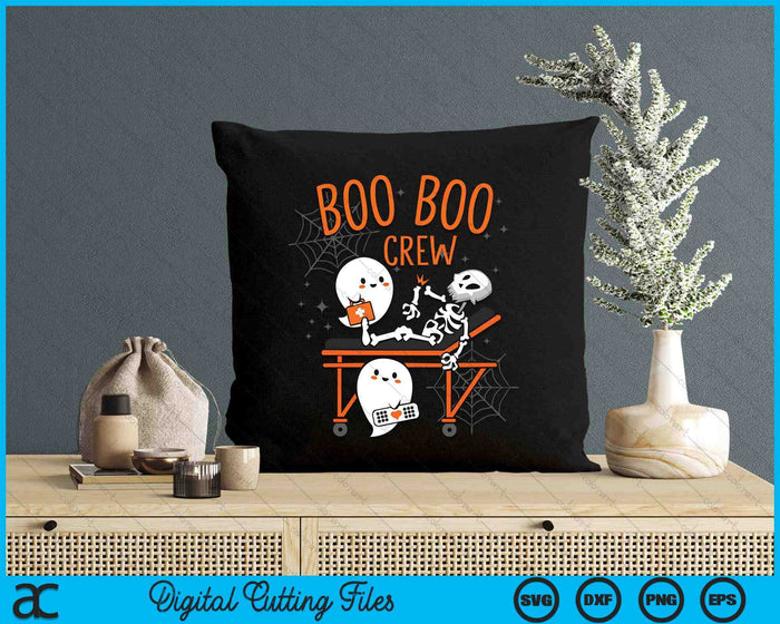 Boo Boo Crew Ghost Doctor Paramedic EMT Nurse Halloween SVG PNG Digital Cutting Files