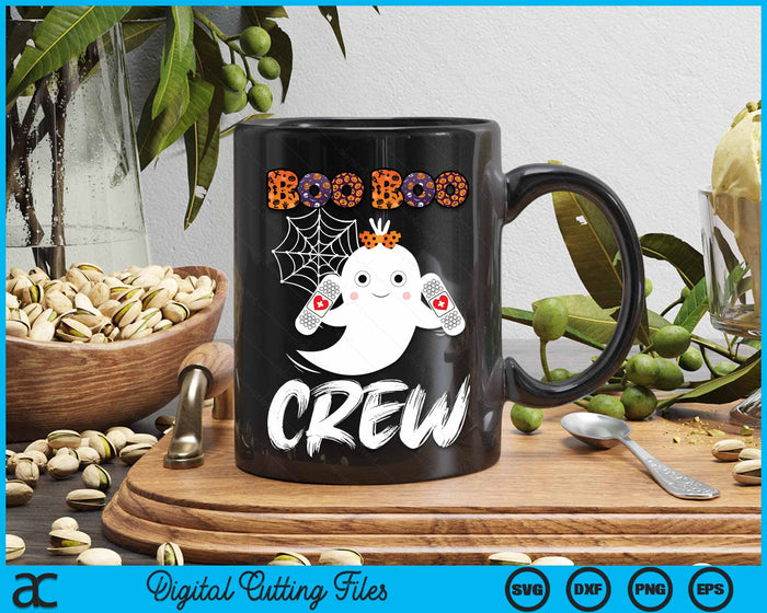 Boo Boo Crew Nurse Funny Halloween Costume SVG PNG Digital Cutting File