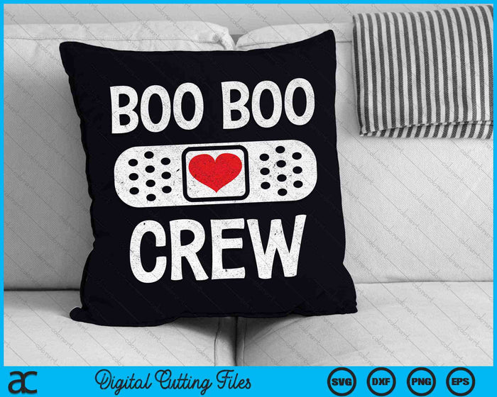 Boo Boo Crew Nurse Ghost Halloween Costume SVG PNG Digital Cutting Files