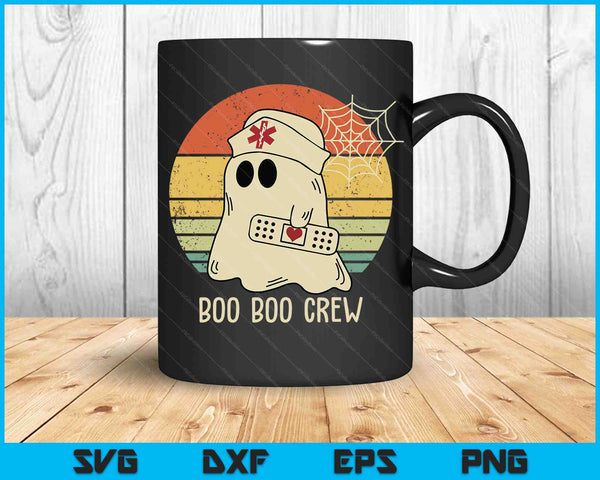 Boo Boo bemanning verpleegkundige shirts Halloween verpleegster SVG PNG snijden afdrukbare bestanden