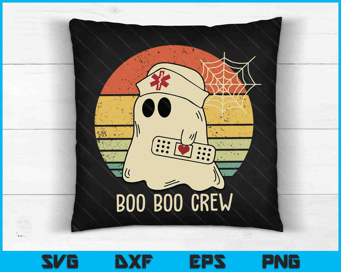 Boo Boo bemanning verpleegkundige shirts Halloween verpleegster SVG PNG snijden afdrukbare bestanden