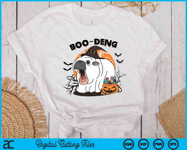 Boo Deng Shirt Moo Deng Baby Hippo Funny Halloween Animals SVG PNG Digital Printable Files