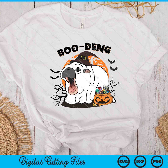Boo Deng Shirt Moo Deng Baby Hippo Funny Halloween Animals SVG PNG Digital Printable Files