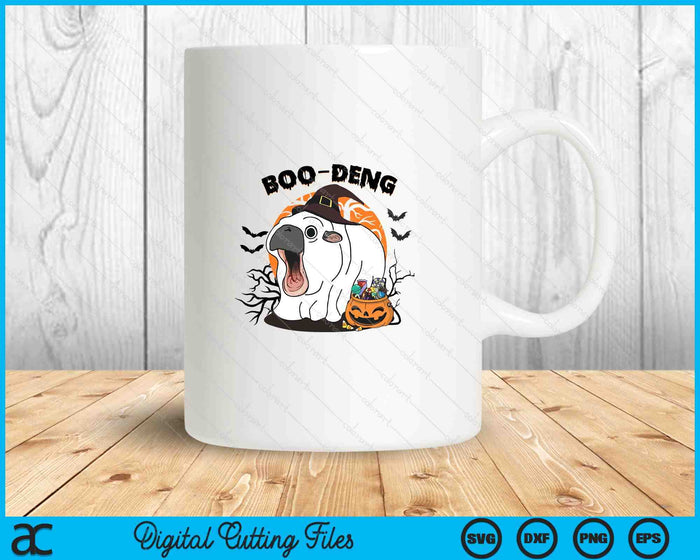 Boo Deng Shirt Moo Deng Baby Hippo Funny Halloween Animals SVG PNG Digital Printable Files