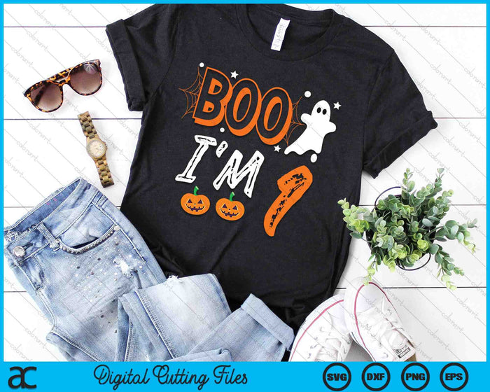 Boo I'm 1 One Yr Ghost Halloween Costume SVG PNG Digital Cutting File