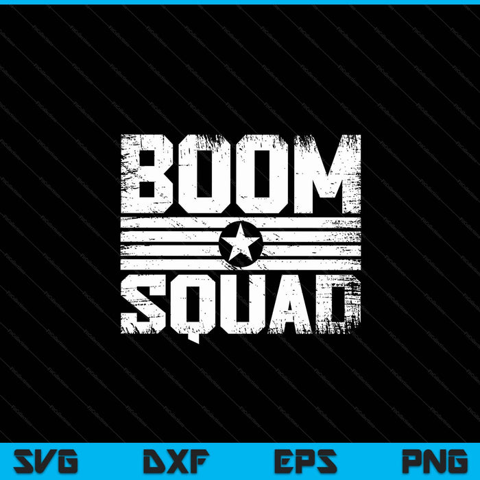 Boom squad 4th of July New Year's eve firework SVG cut file