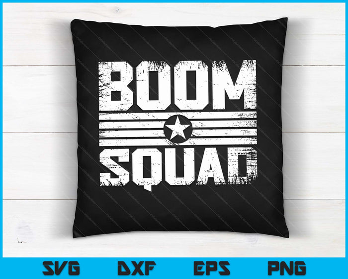 Boom Squad 4th Of July & New Year's Eve Firework SVG PNG Digital Cutting Files