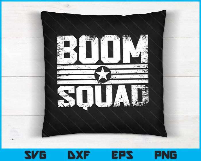 Boom Squad 4 juli & oudejaarsavond vuurwerk SVG PNG digitale snijbestanden