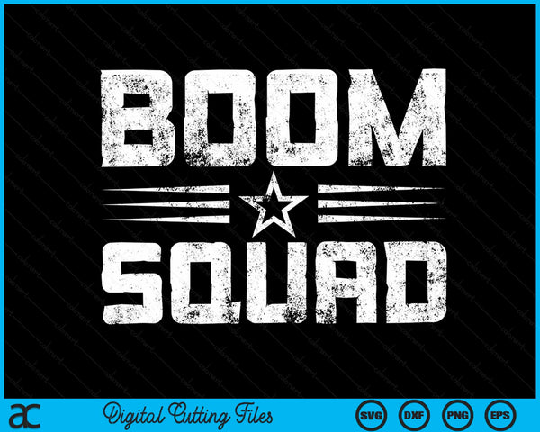 Boom Squad 4th of July & New Year's Eve Firework SVG PNG Digital Cutting File