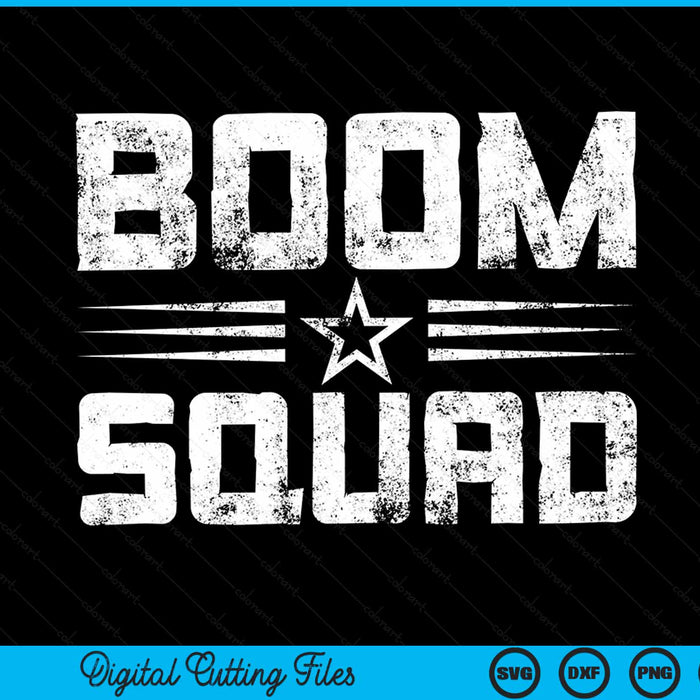 Boom Squad 4th of July & New Year's Eve Firework SVG PNG Digital Cutting File