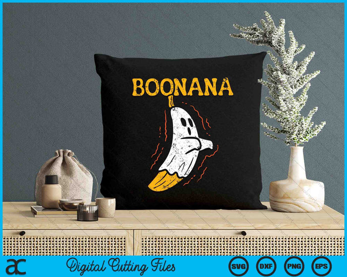 Boonana Cute Ghost Banana Halloween Costume SVG PNG Digital Cutting Files