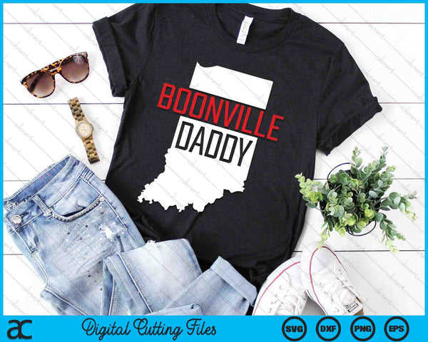 Boonville Daddy Indiana State Map SVG PNG Digital Printable Files