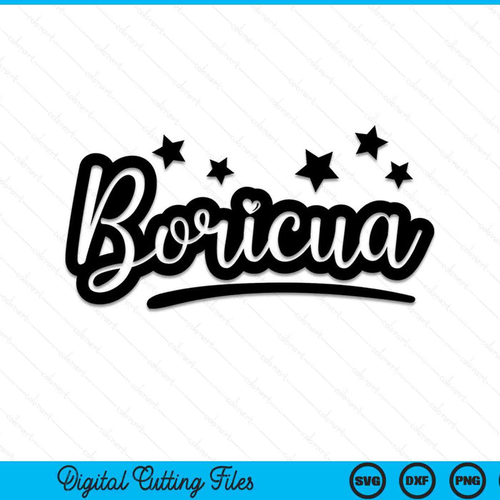 Boricua Puertorriqueño SVG PNG Cortando Archivos Imprimibles