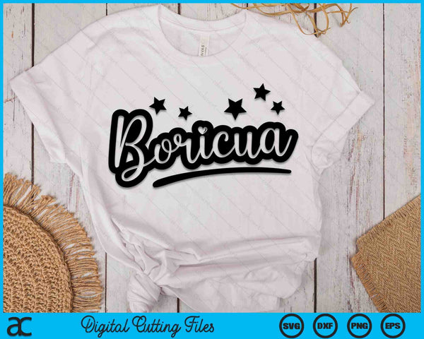 Boricua Puerto Rican SVG PNG Cutting Printable Files - on a t-shirt