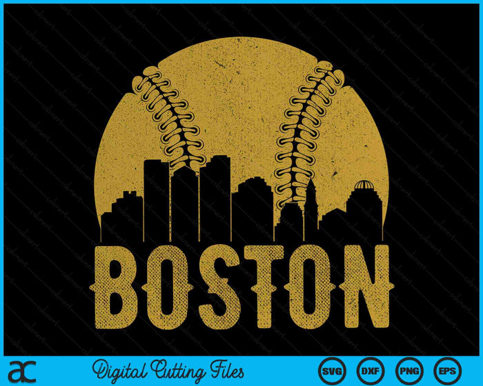 Boston Baseball Fan SVG PNG Cutting Printable Files