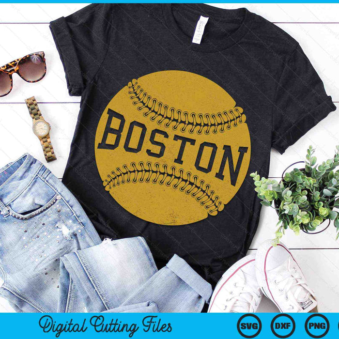 Boston Baseball Fan SVG PNG Digital Cutting Files